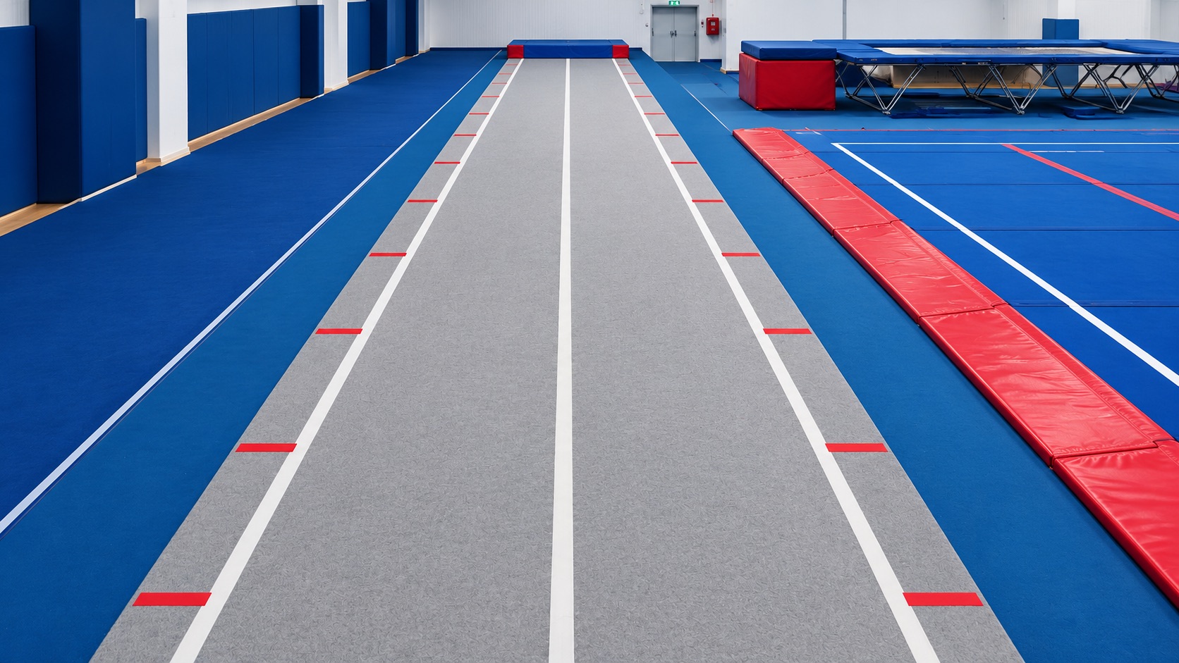 25m sprung tumble track